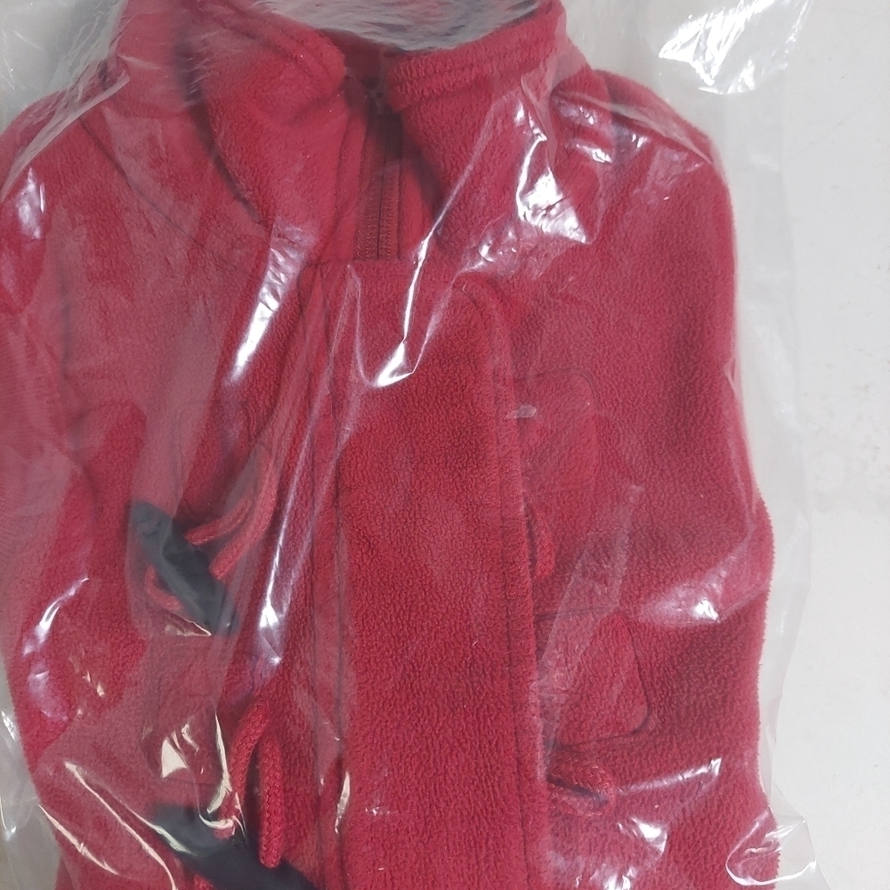 Horny Toad Dark Red Vest Fleece Full Zip Pockets Three Loop Buttons Size S - Picture 3 of 14